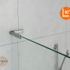 Γωνιακή Αντιρίδα Πάνελ Ντουζιέρας Αριστερή Ασημί Γυαλιστερή 220x140mm - Image 4